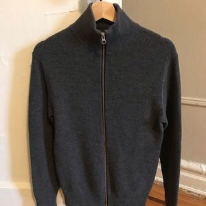 Everlane Merino Zip Up Sweater